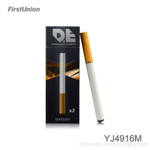 500 puffs max vapor disposable e cigarette, YJ4916M with simulated ash lampshade, CE and RoHS marks